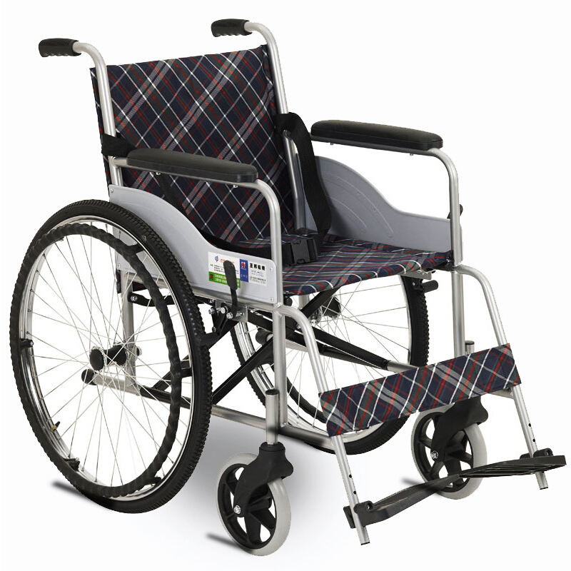 钢管轮椅(标准型)互邦轮椅hbg25 可折叠钢管手动轮椅 - 壹参堂大药房